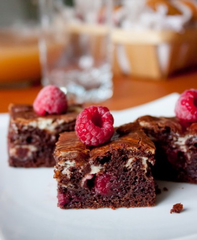 Брауни со сливочным сыром и малиной - Шаг 7