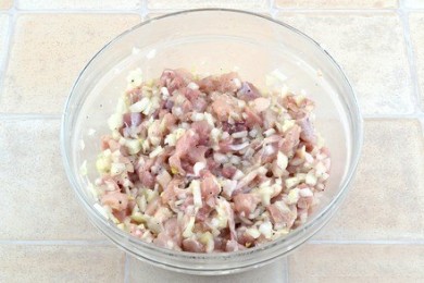 Нежная самса с куриной начинкой - приготовление