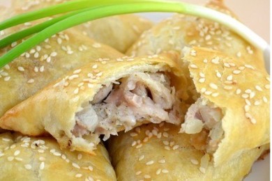 Нежная самса с куриной начинкой - приготовление