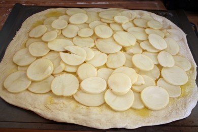 Картофельная пицца - приготовление