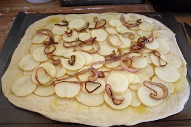 Картофельная пицца - приготовление