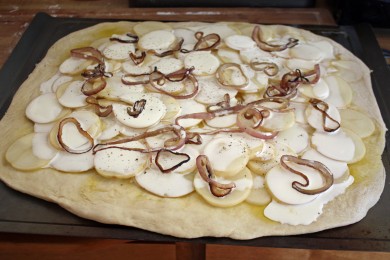 Картофельная пицца - приготовление