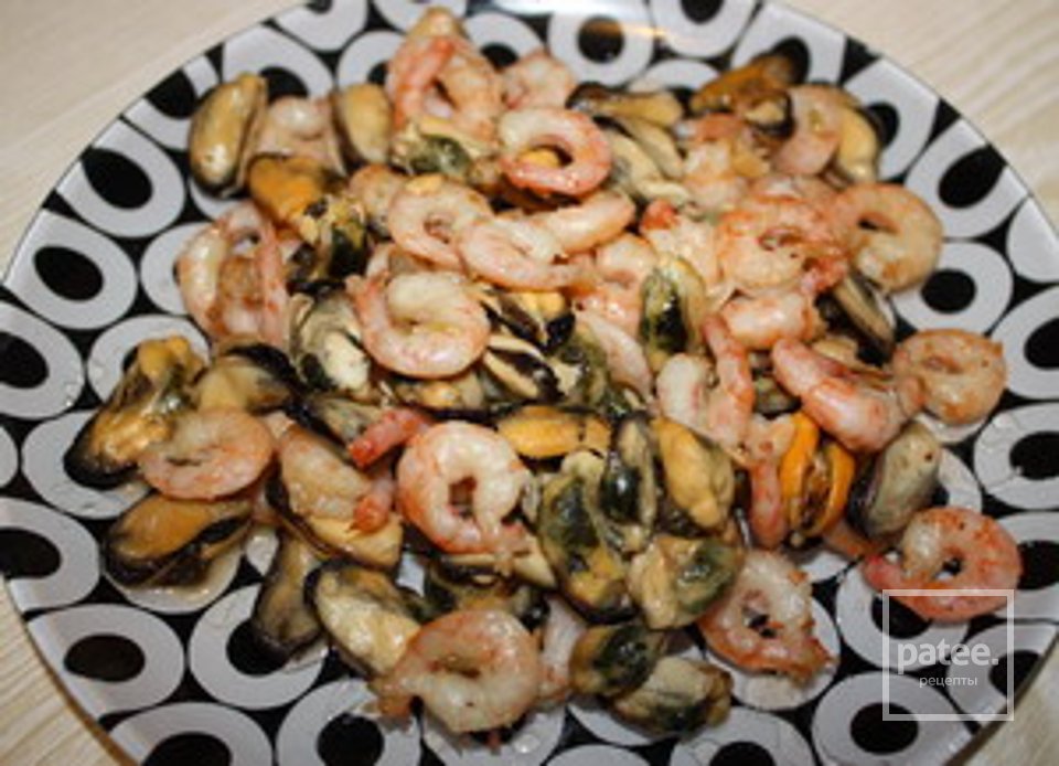 Жюльен с мидиями и креветками - Шаг 2