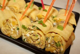 Блинчики с печенью трески