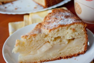 Яблочный пирог на творожном тесте