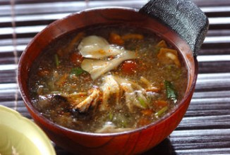 Грибной суп с дайконом