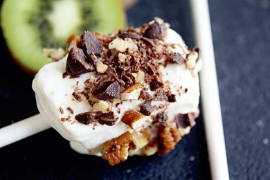 Замороженный фруктовый йогурт - приготовление