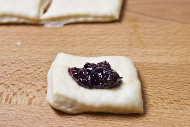 Булочки с джемом - приготовление