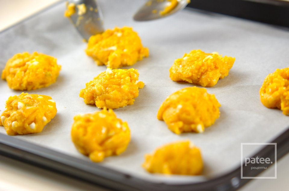 Тыквенные печенья с белым шоколадом - Шаг 4