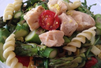 Весенняя паста с курицей