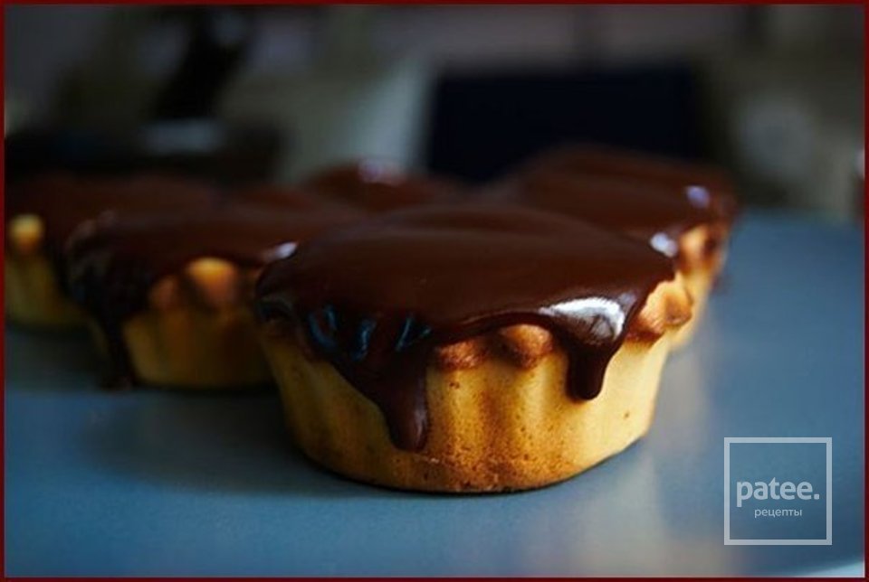 Сливочные пирожные с шоколадом - Шаг 5