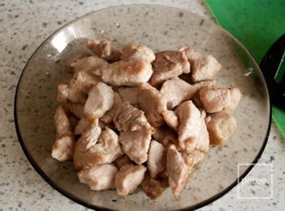 Острый суп из свинины с фасолью - Шаг 1