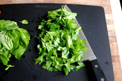 Паста с лимоном и базиликом - приготовление