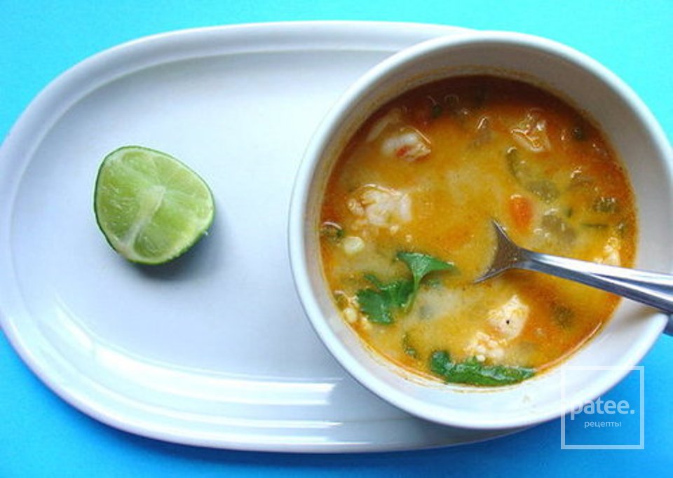 Мексиканский суп с креветками и кукурузой - Шаг 8