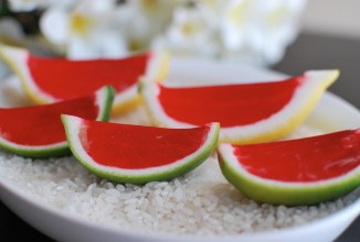 Желе из цитрусовых с водкой