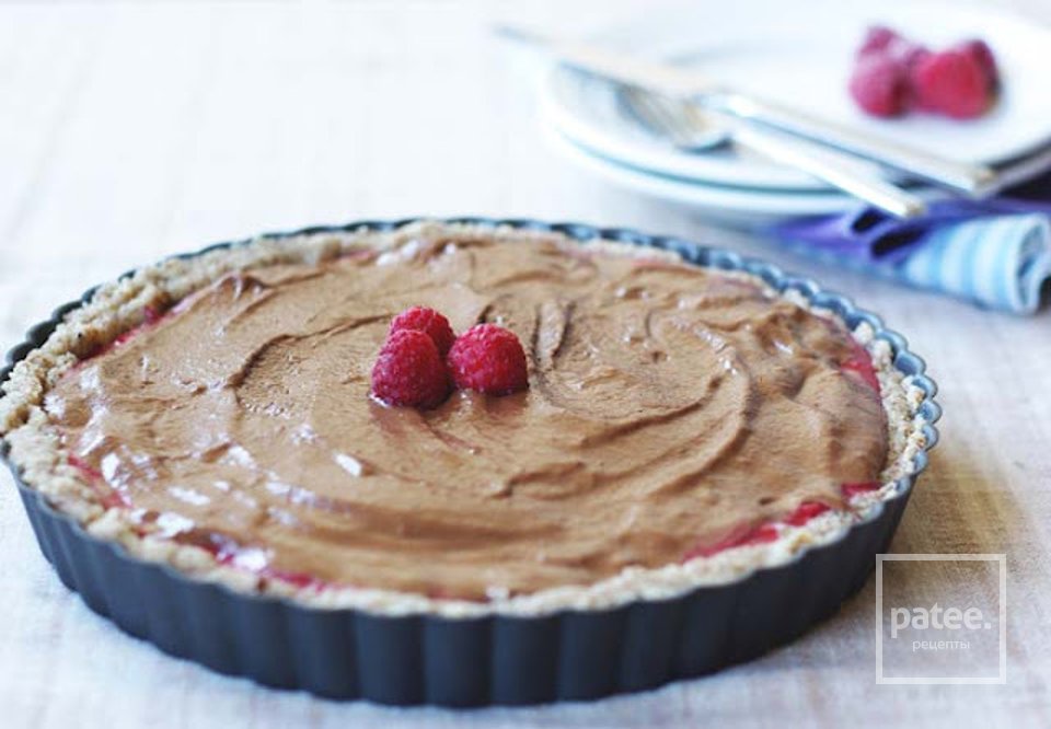 Малиново-шоколадный тарт - Шаг 4