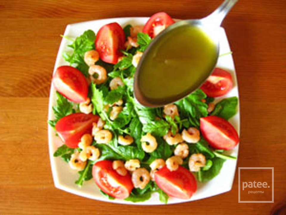 Салат из рукколы и креветок - Шаг 4