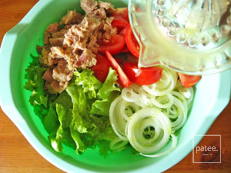 Салат из латука и тунца - Шаг 5