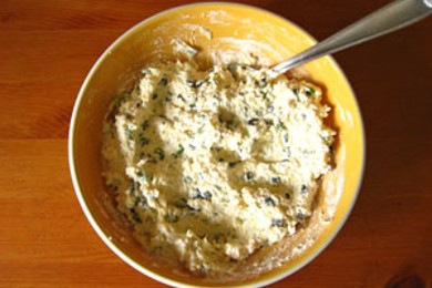 Болгарский перец с сыром, чесноком и оливками - приготовление