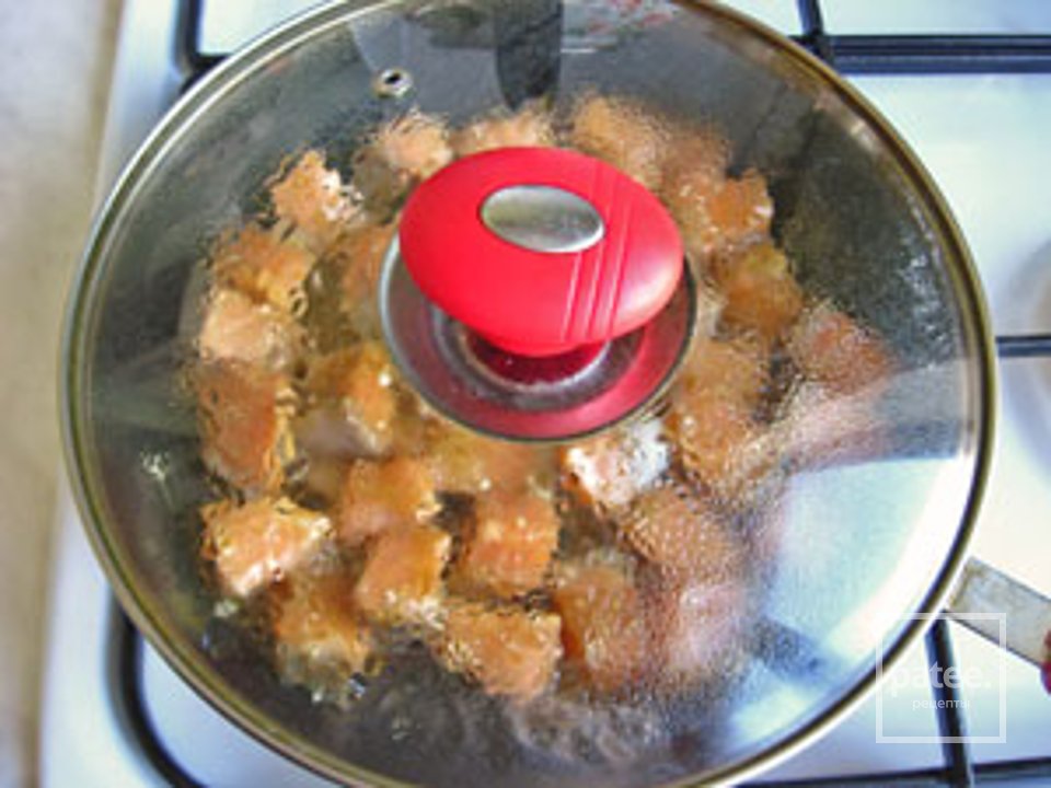 Салат из семги, огурца и болгарского перца - Шаг 5