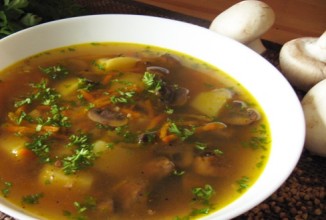 Гречневый суп с грибами