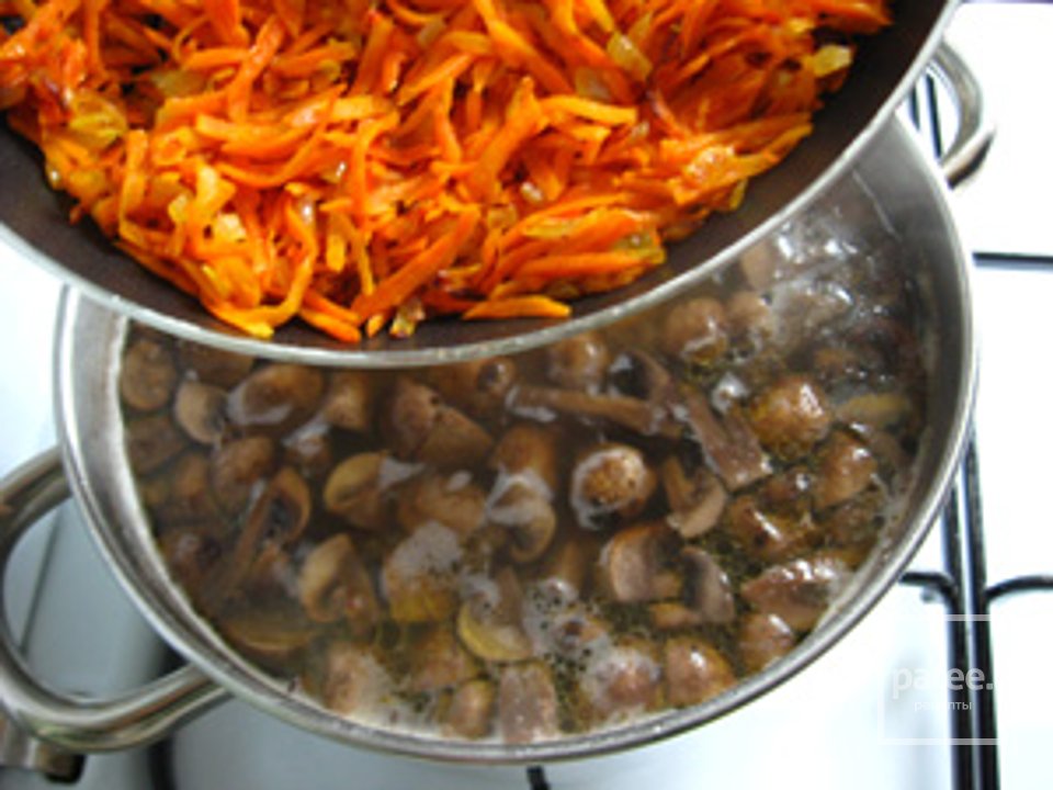 Гречневый суп с грибами - Шаг 10