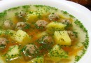 Суп с фрикадельками