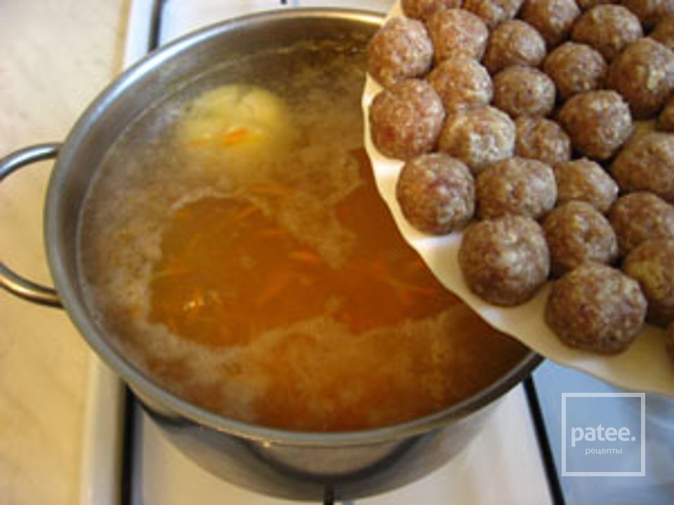 Суп с фрикадельками - Шаг 10