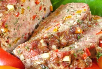 Мясной хлебец с болгарским перцем