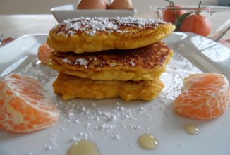 Цитрусовые блинчики с кокосом