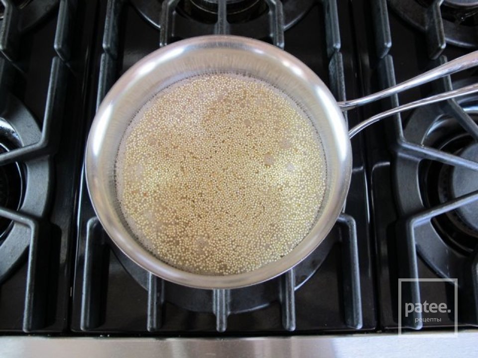 Лебеда  с черными бобами - Шаг 2