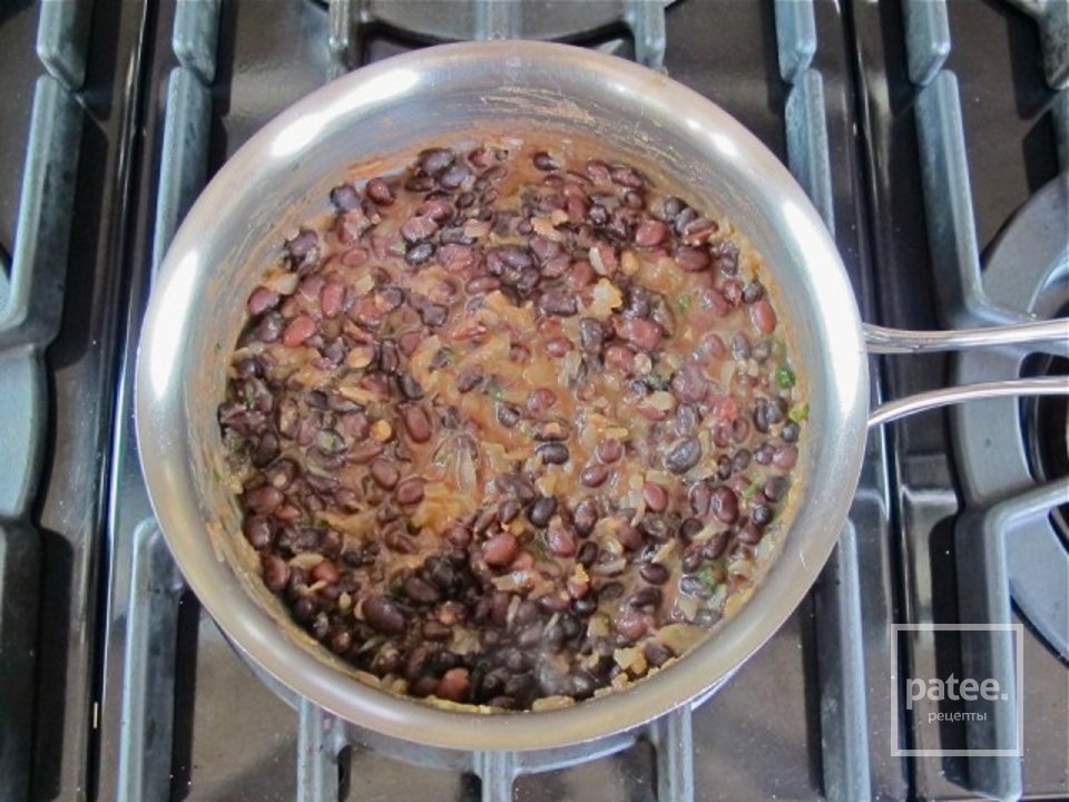 Лебеда  с черными бобами - Шаг 4