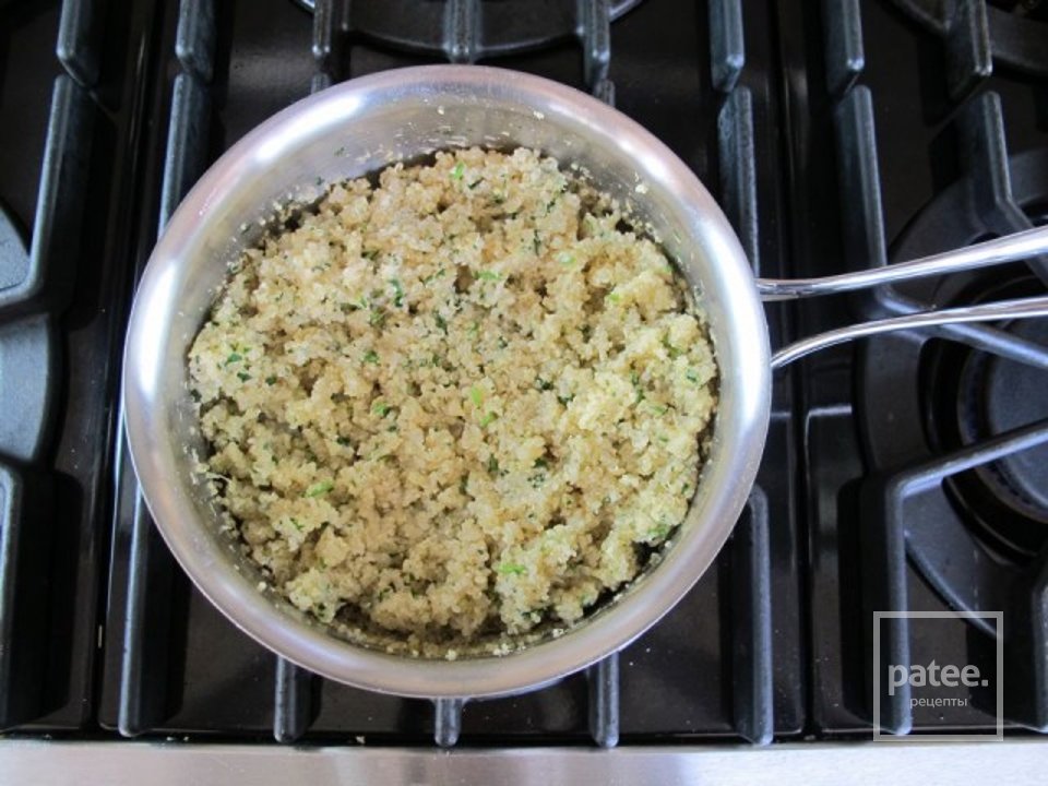 Лебеда  с черными бобами - Шаг 5