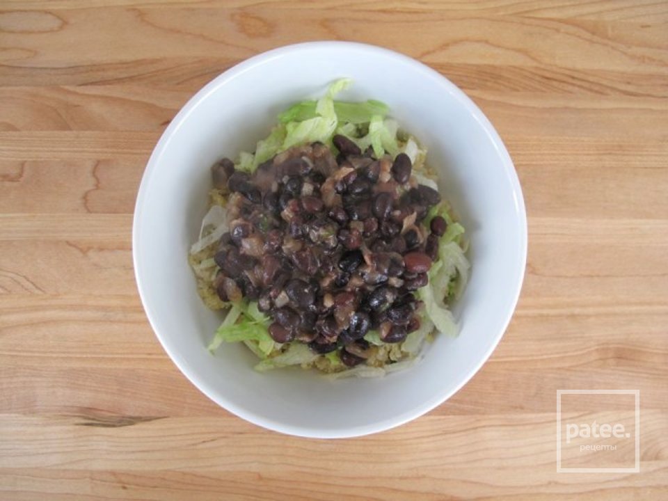 Лебеда  с черными бобами - Шаг 7