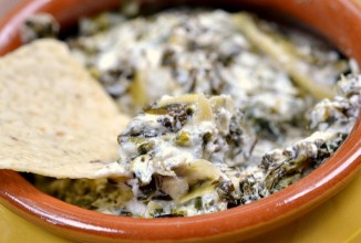 Козий сыр со шпинатом