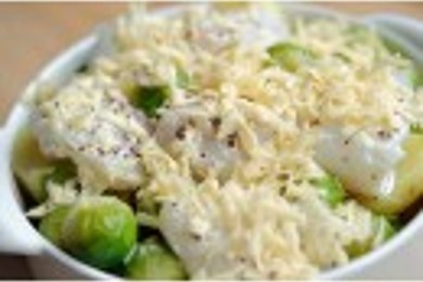 Запеканка из трески с овощами - приготовление