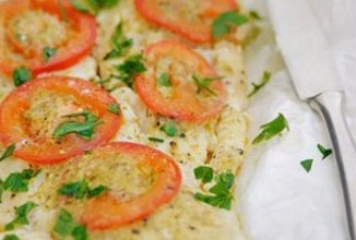 Треска с томатами