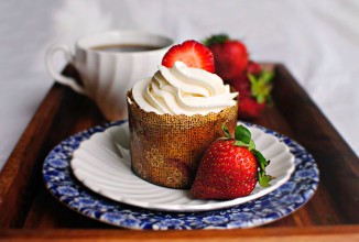 Французские лимонно-клубничные кексы