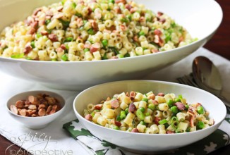 Паста с бобами и миндалем