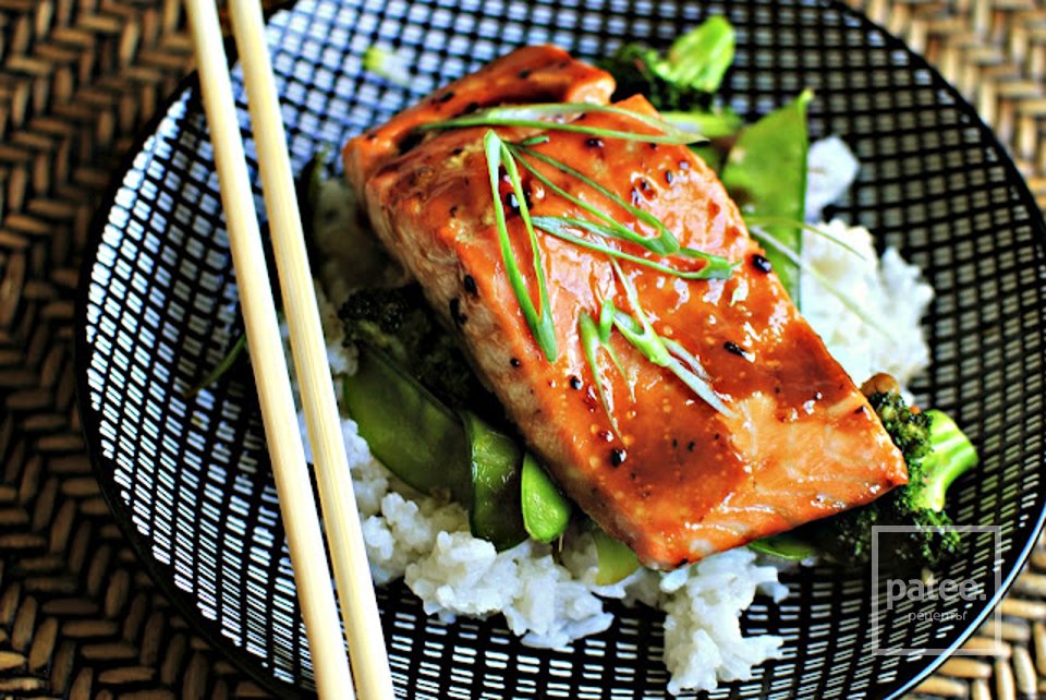 Лосось в глазури с овощами - Шаг 7