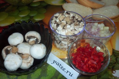 Горячие бутерброды Лодочки - приготовление