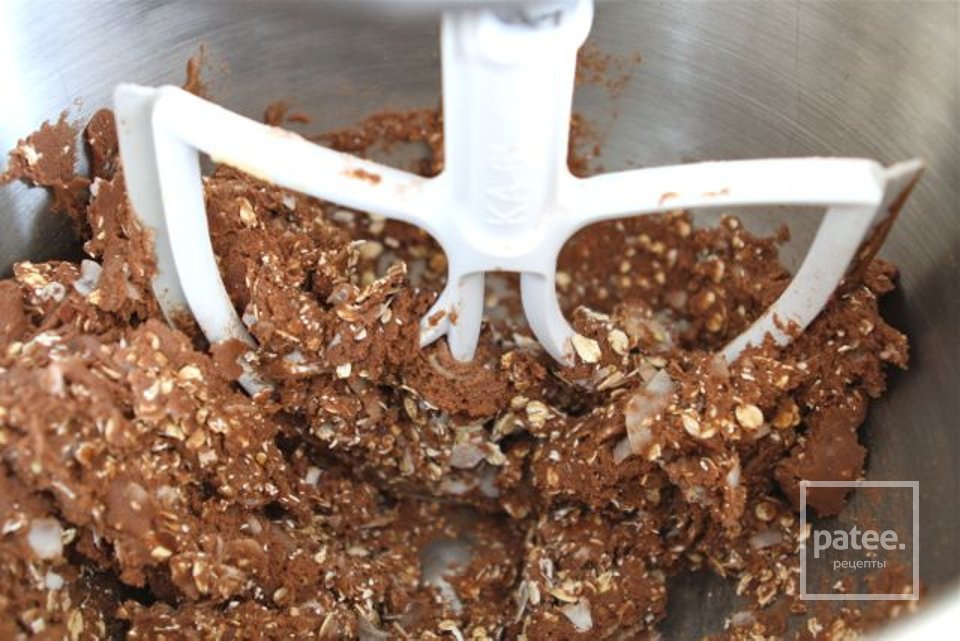 Кокосовое овсяное печенье с шоколадом - Шаг 5