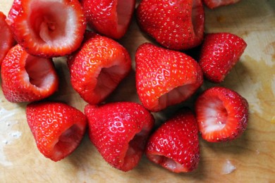 Фаршированная клубника - приготовление