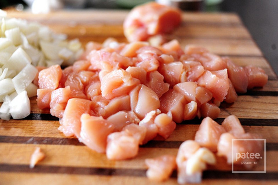 Тайский куриный суп с кинзой и рисом - Шаг 1