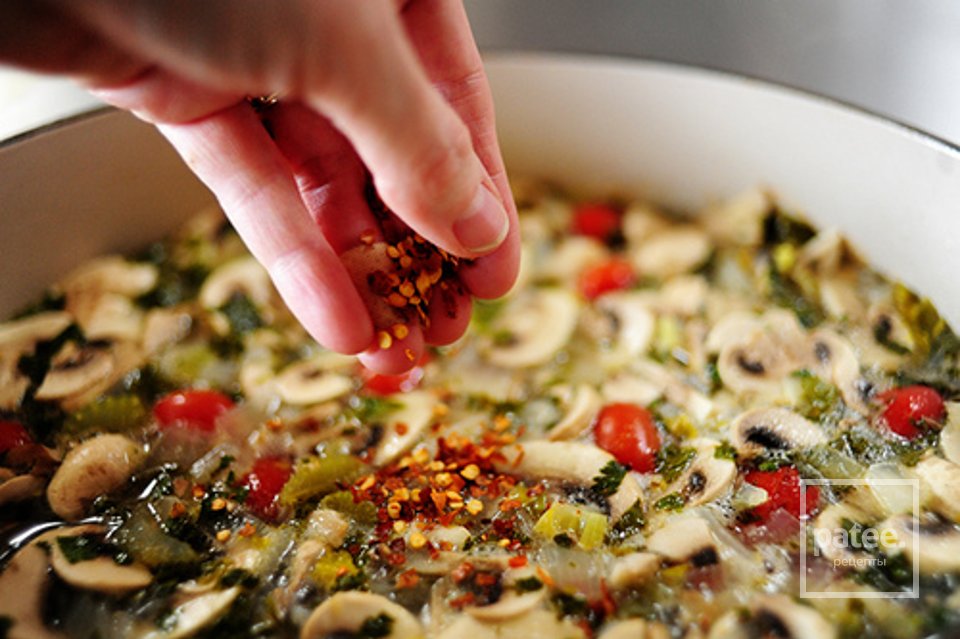 Тайский куриный суп с кинзой и рисом - Шаг 14