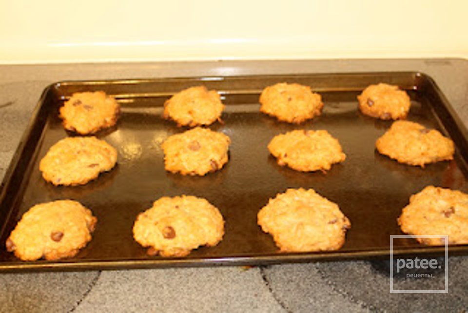 Овсяное печенье с шоколадом - Шаг 5