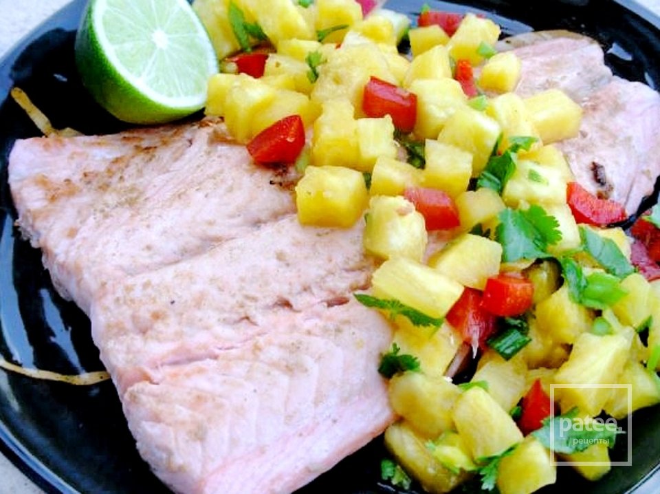 Лосось с ананасовой сальсой - Шаг 12