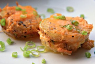 Запеченный картофель с ветчиной и сыром