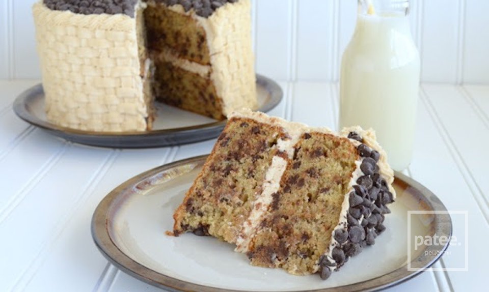 Шоколадно-банановый торт в глазури - Шаг 5