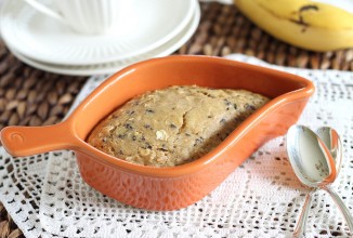 Банановый пирог с шоколадной стружкой